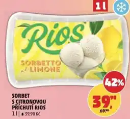 Penny Market Sorbet s citronovou příchutí rios nabídka