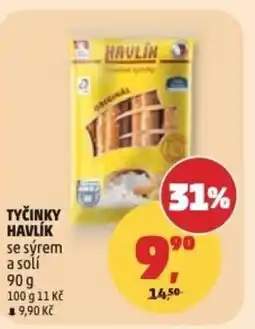 Penny Market Tyčinky havlík se sýrem a solí nabídka