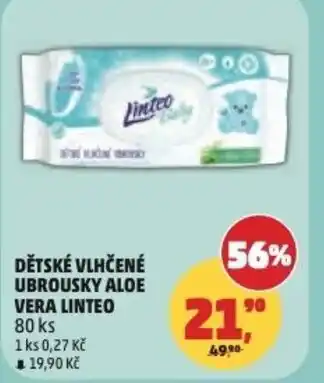 Penny Market Dětské vlhčené ubrousky aloe vera linteo nabídka