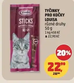 Penny Market Tyčinky pro kočky louisa nabídka