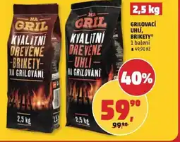 Penny Market Grilovací uhlí, brikety nabídka