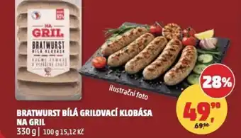 Penny Market Bratwurst bílá grilovací klobása na gril nabídka