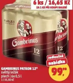 Penny Market Gambrinus Patron 12° nabídka