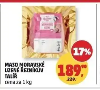 Penny Market Maso moravské uzené Řezníkův Talíř nabídka