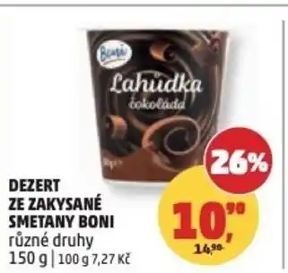Penny Market Dezert ze zakysané smetany Boni nabídka