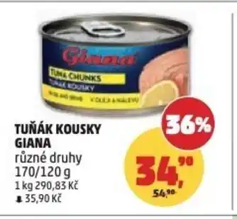 Penny Market Tuňák kousky Giana nabídka