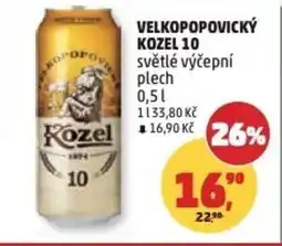Penny Market Velkopopovický Kozel 10 nabídka