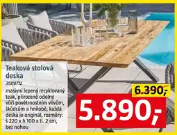 Bauhaus Teaková stolová deska nabídka