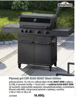 Bauhaus Plynový gril Cliff 4500 BEAST Black Edition nabídka