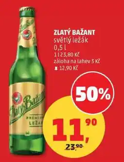 Penny Market Zlatý Bažant světlý ležák nabídka