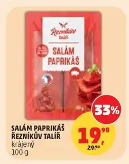 Penny Market SALÁM PAPRIKÁŠ ŘEZNÍKŮV TALÍŘ nabídka