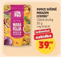 Penny Market Ovoce sušené mrazem LYOFRO nabídka
