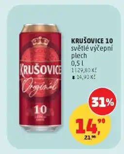 Penny Market KRUŠOVICE 10 světlé výčepní plech 0,5 l nabídka