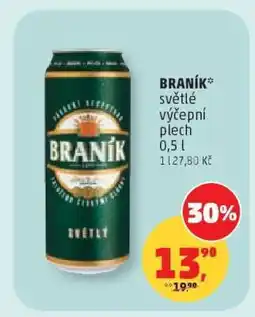 Penny Market BRANÍK světlé výčepní plech 0,5 l nabídka