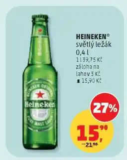 Penny Market HEINEKEN světlý ležák 0,4 l nabídka