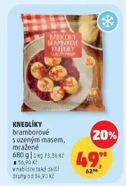 Penny Market Knedlíky bramborové s uzeným masem, mražené nabídka