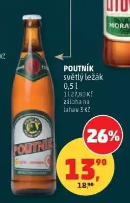 Penny Market Poutník světlý ležák 0,5 l nabídka