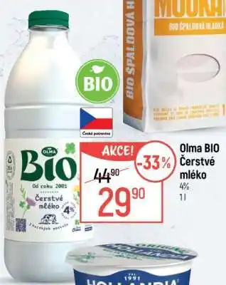 Globus OLMA Bio čerstvé mléko nabídka