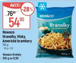 Globus Nowaco Hranolky, Vlnky, Americké brambory nabídka