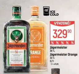 Globus Jägermeister, Jägermeister Orange nabídka