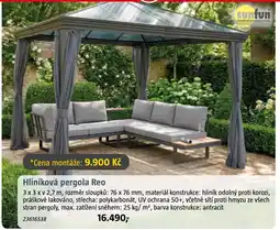 Bauhaus Hliníková pergola Reo nabídka