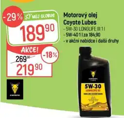 Globus Motorový olej Coyote Lubes 5W-30 LONGLIFE III 1l nabídka
