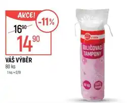 Globus VÁŠ VÝBĚR Odličovací tampony nabídka