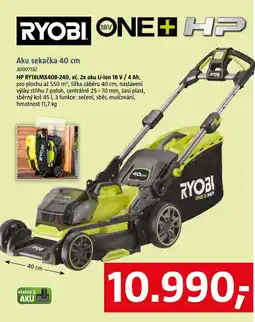 Bauhaus RYOBI ONE+ HP Aku sekačka nabídka