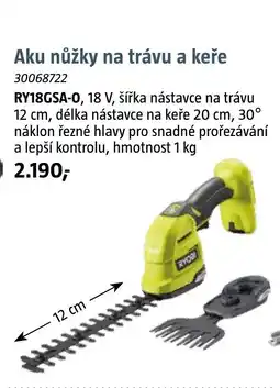 Bauhaus Aku nůžky na trávu a keře nabídka