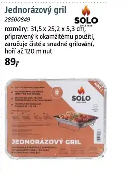 Bauhaus Jednorázový gril nabídka