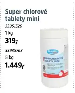 Bauhaus Super chlorové tablety mini nabídka