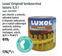 Bauhaus Luxol Originál tenkovrstvá lazura nabídka