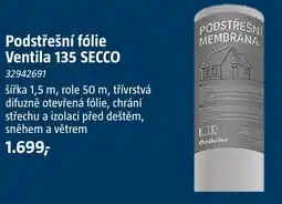 Bauhaus Podstřešní fólie Ventila 135 SECCO nabídka