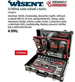 Bauhaus 127dílná sada nářadí v kufru nabídka