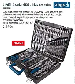 Bauhaus 217dílná sada klíčů a hlavic v kufru nabídka