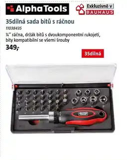 Bauhaus 35dílná sada bitů s ráčnou nabídka