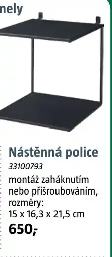Bauhaus Nástěnná police nabídka