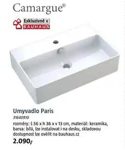 Bauhaus Umyvadlo Paris nabídka