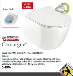 Bauhaus Závěsné WC Paris 2.0 se sedátkem nabídka