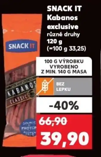 Kaufland SNACK IT Kabanos exclusive nabídka