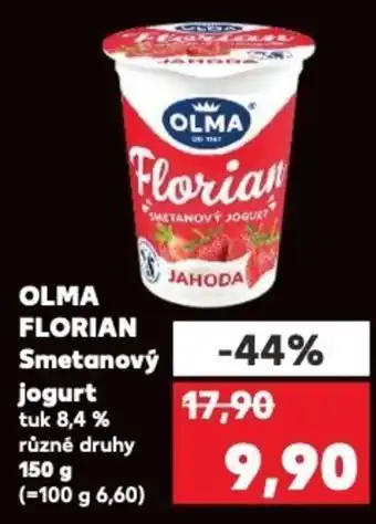 Kaufland OLMA FLORIAN Smetanový jogurt nabídka