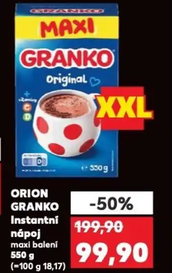 Kaufland ORION GRANKO Instantní nápoj nabídka