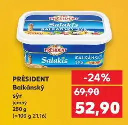 Kaufland Président Balkánský sýr nabídka