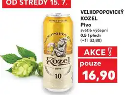 Kaufland VELKOPOPOVICKÝ KOZEL Pivo nabídka
