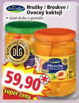 Norma Hrušky / Broskve / Ovocný koktejl nabídka