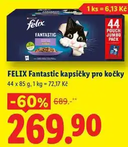 Lidl FELIX Fantastic kapsičky pro kočky nabídka