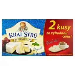 Lidl Král Sýrů Hermelín 240g, vybrané druhy nabídka