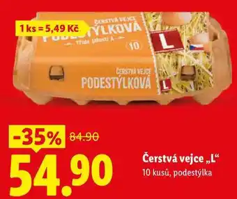 Lidl Čerstvá vejce ,,L, 10 kusů nabídka