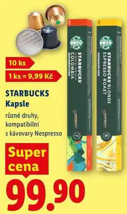 Lidl STARBUCKS Kapsle, 10 ks nabídka