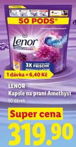 Lidl LENOR Kapsle na praní Amethyst, 50 dávek nabídka